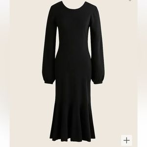 NWT J. Crew Large Holiday Cocktail Dress Large Twist-back sweater-dress